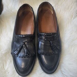Johnston & Murphy Black Slip On Designer‎ Style, Tassel Loafers Shoes Mens Sz 11